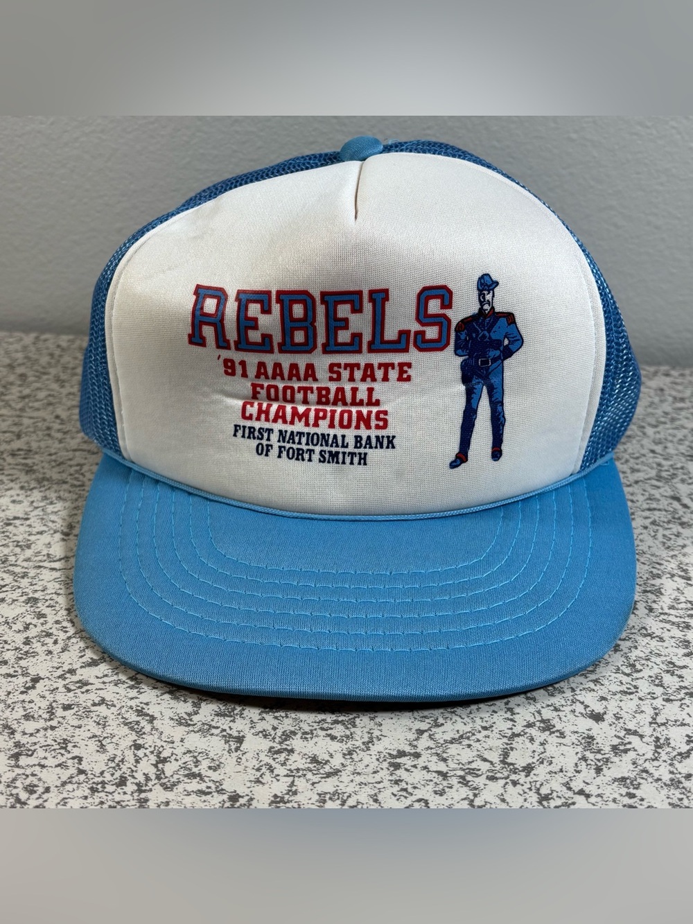 Fort Smith Southside Rebels 1991 Championship Hat Snapback Rope Arkansas Vintage
